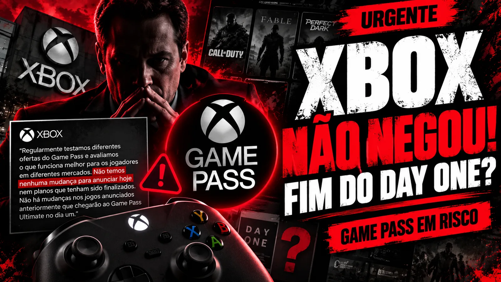 Xbox responde rumor sobre fim do Day One no Game Pass, mas não descarta mudanças futuras