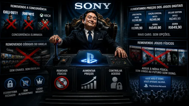 EXPOSTO: O plano da Sony para controlar 100% das vendas digitais já começou há anos