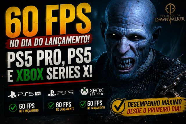 The Blood of Dawnwalker terá modo de 60 FPS no PS5, PS5 Pro e Xbox Series X no lançamento