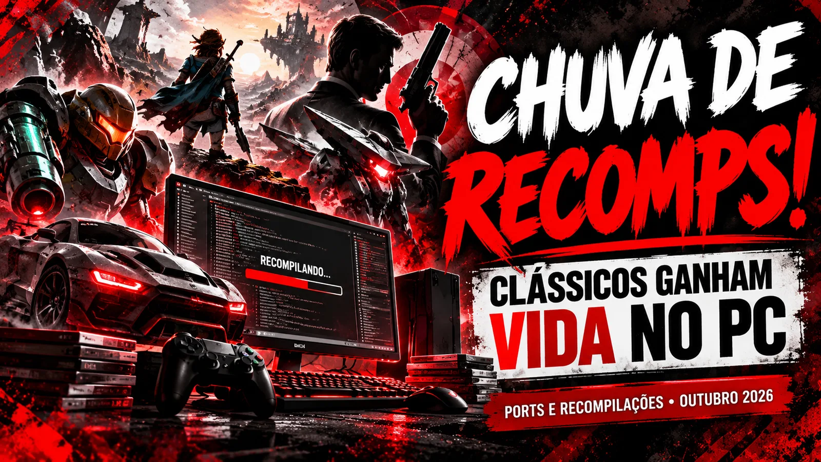 Chuva de recompilações! Zelda, 007 Nightfire, Forza 4, Metroid Prime 2 e outros clássicos avançam no PC