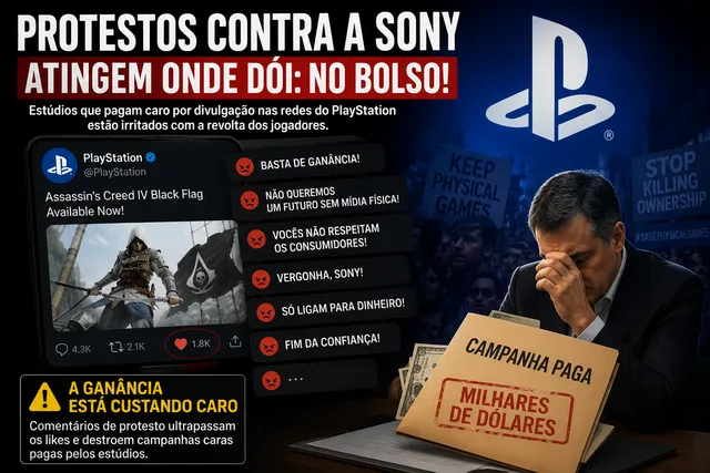 Protestos contra o fim das mídias físicas estariam preocupando estúdios parceiros da Sony, diz insider