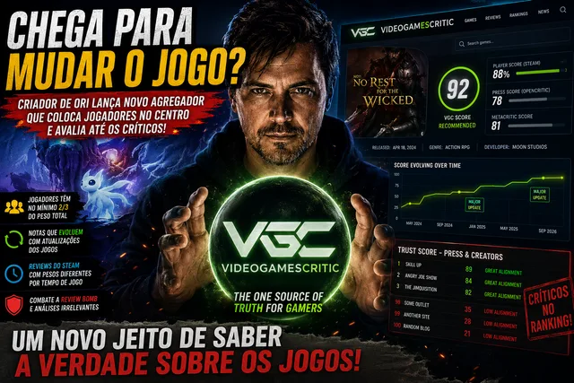 Criador de Ori lança o VideoGamesCritic, novo agregador que dá mais peso aos jogadores e quer rivalizar com Metacritic e OpenCritic