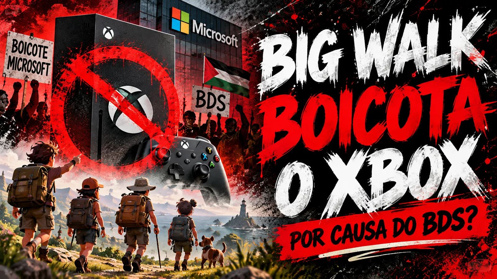 Big Walk boicota Xbox por ligações da Microsoft com Israel e se recusa a lançar o jogo no console