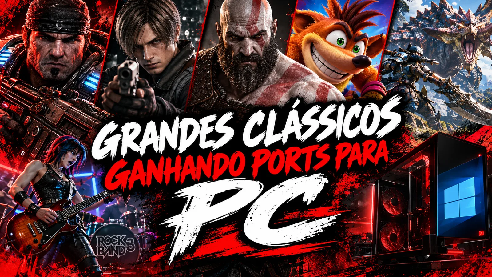 Chuva de recompilações! Gears of War, God of War, Resident Evil e mais clássicos ganham ports para PC
