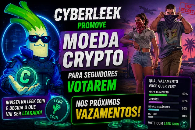 🚨 Cyberleek abre votação paga para decidir próximo vazamento de GTA 6