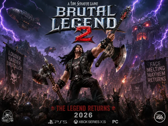 Double Fine promete Brütal Legend 2 se Kickstarter atingir US$ 100 milhões