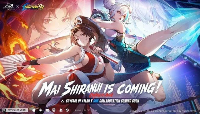 Crystal of Atlan recebe Mai Shiranui em colaboração com KOF ’98 e estreia Sugariff em uma das maiores atualizações do ano