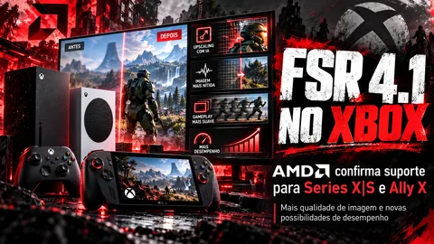AMD confirma FSR 4.1 para Xbox Series X e Series S com promessa de melhorias gráficas e desempenho