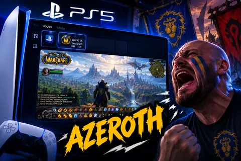 O maior jogo do PC, World of Warcraft, é portado para PS4 e PS5 desbloqueados e já roda de forma nativa