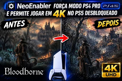 NeoEnabler força modo PS4 Pro e permite jogar em 4K no PS5 desbloqueado