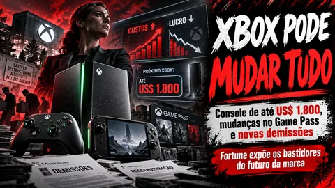 Xbox pode lançar console de até US$ 1.800 em 2028 enquanto prepara mais demissões, revela Fortune