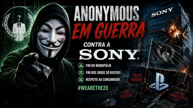 Hobby Consolas afirma que Anonymous apoia protestos contra o fim dos jogos físicos no PlayStation