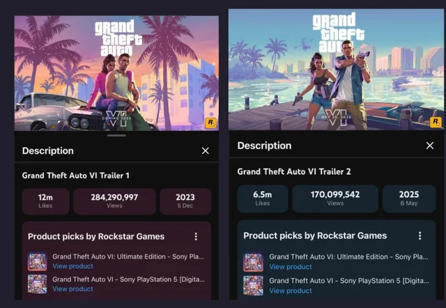 PlayStation passa a ser destaque exclusivo nos trailers oficiais de GTA 6 no YouTube