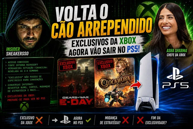 SNEAKERSSO AFIRMA QUE SITUAÇÃO DA XBOX É PIOR DO QUE O PÚBLICO IMAGINA