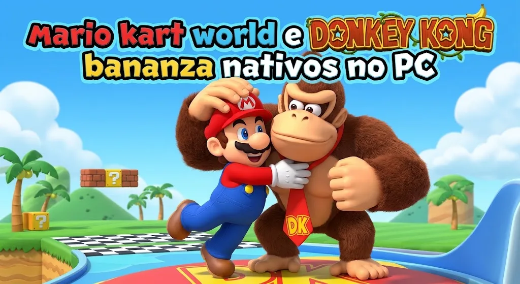 Mario Kart World e Donkey Kong Bananza já apresentam avanços na recompilação nativa para PC