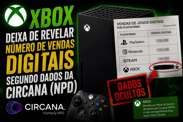 Xbox deixa de compartilhar vendas digitais com a Circana