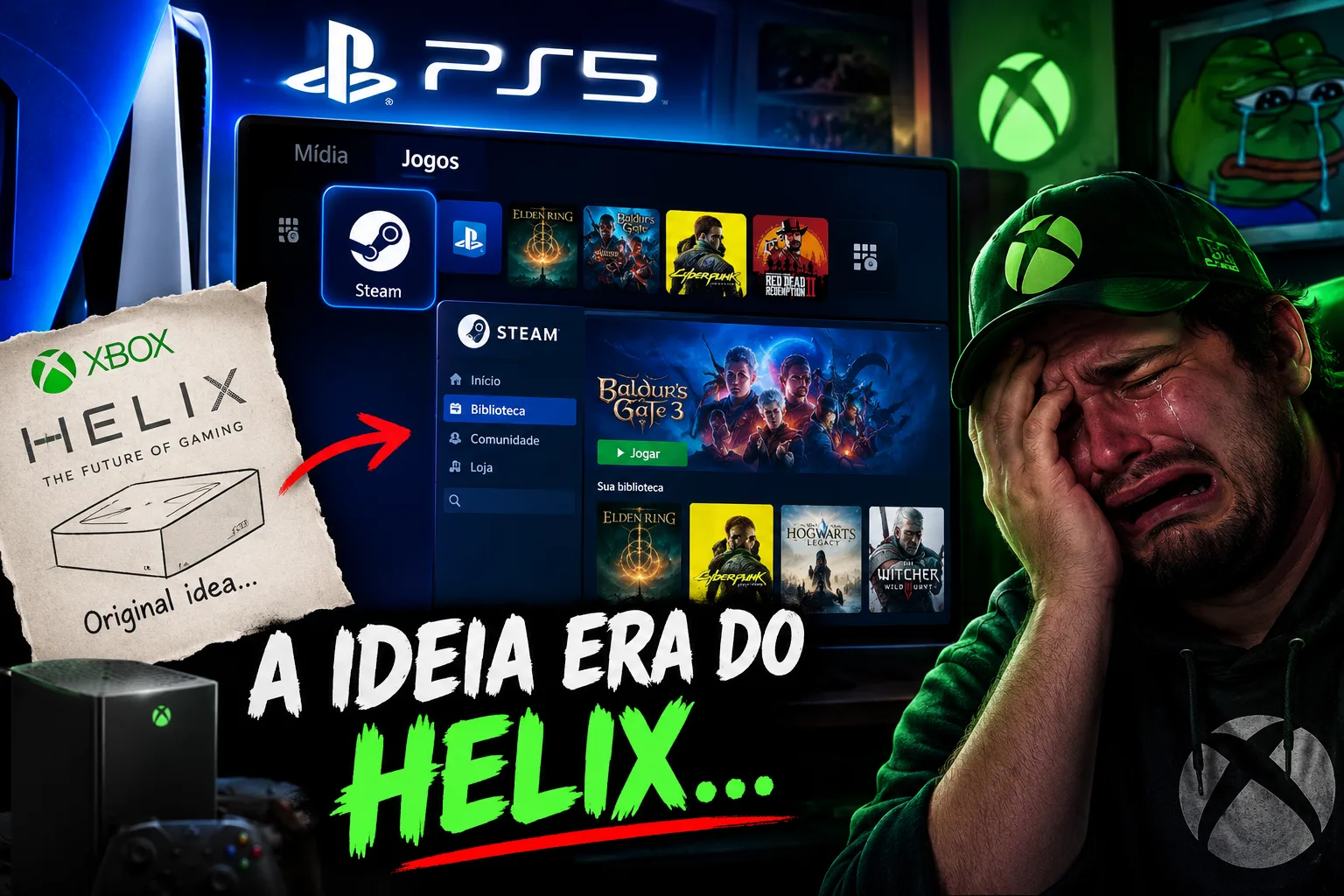 O Sonho do XBOX HELIX chega primeiro ao PS5