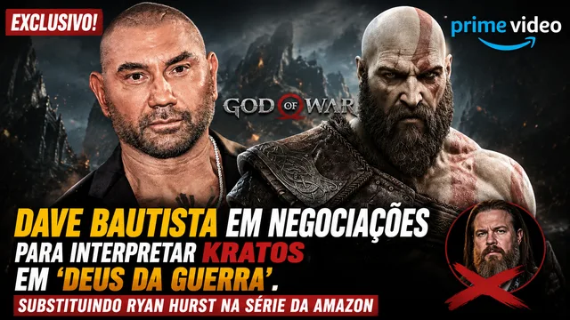 Dave Bautista negocia para viver Kratos na série de God of War da Amazon