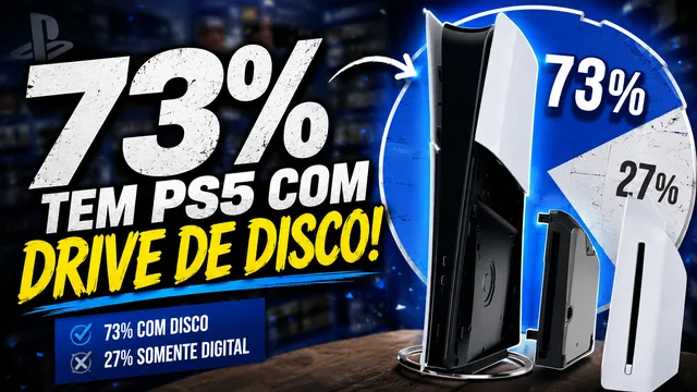 Maioria dos donos de PS5 nos EUA ainda prefere consoles com leitor de disco, aponta Circana