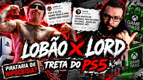 Lobão tenta acusar Lord de hipocrisia por desbloqueio do PS5 e treta acaba desenterrando polêmica sobre pirataria e Game Pass
