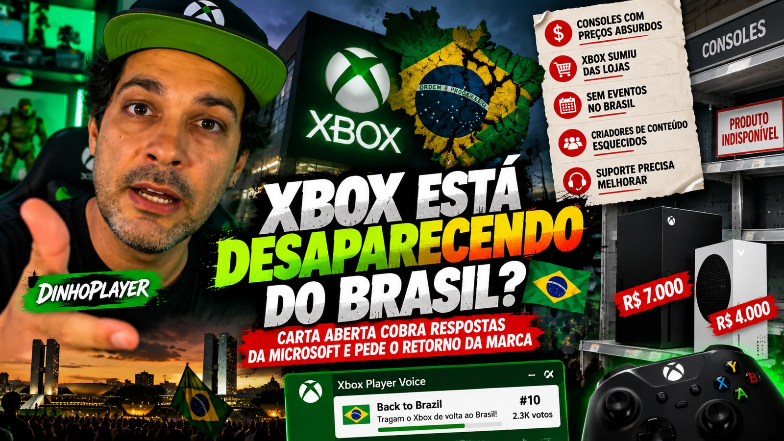 Xbox está desaparecendo do Brasil? Carta aberta denuncia abandono da Microsoft e cobra respostas