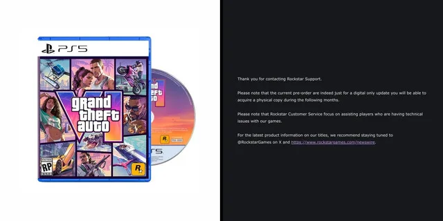 Rockstar indica que GTA 6 terá edição física com disco após resposta do suporte